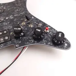 PREWIRED LOADED PICKGUARD WITH HSH ALNICO 5 PICKUPS FOR FENDER STRAT GUITAR