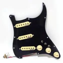 PREWIRED LOADED STRAT PICKGUARD ALNICO 5 SINGLE COIL PICKUP SET FOR FENDER STRAT