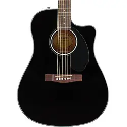 FENDER CD-60SCE DREADNOUGHT ACOUSTIC-ELECTRIC BLACK