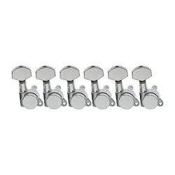 MUSICLILY PRO 6 LOCKING PEG LOCKING TUNERS FOR FENDER CHROME MX1368CR-6 F/S
