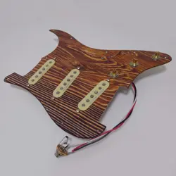 GUITAR PREWIRED LOADED PICKGUARD WITH SSS ALNICO 5 PICKUPS SET FOR FENDER STRAT