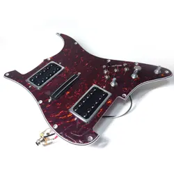 GUITAR PREWIRED LOADED STRAT PICKGUARD COIL SPLITTING HUMBUCKER FOR FENDER STRAT