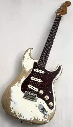 FENDER CUSTOM SHOP LTD 62 STRATOCASTER SUPER HEAVY RELIC AGED OLYMPIC WHITE 2019