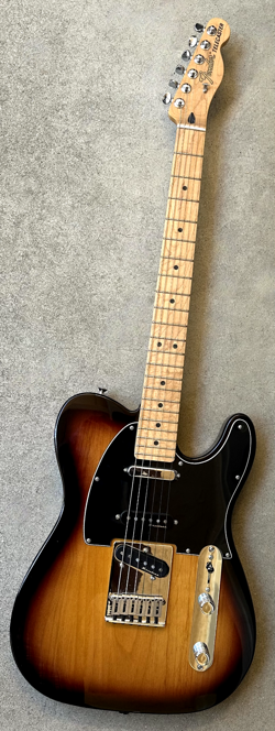 2020 FENDER DELUXE NASHVILLE TELE TELECASTER WITH MAPLE FRETBOARD 2-COLOR SUNBUR