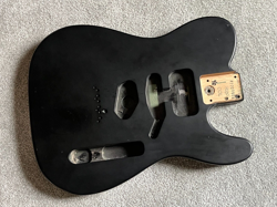 FENDER AMERICAN TELECASTER BODY FLAT BLACK MATTE 5 LB 1 OZ