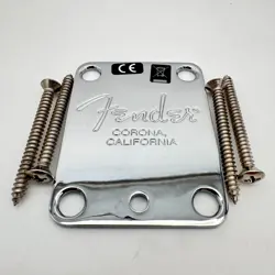 FENDER USA NECK PLATE CORONA CA MINT 24108