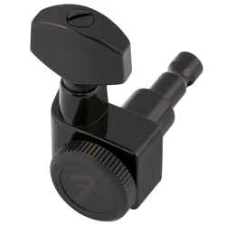 FENDER DELUXE LOCKING STAGGERED GUITAR TUNERS, BLACK