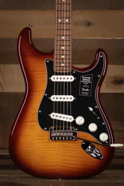 FENDER PLAYER STRATOCASTER PLUS TOP, PAU FERRO, TOBACCO SUNBURST