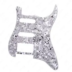 11-HOLES GUITAR PICKGUARD HSS 3 PLY SINGLE HUMBUCKER FOR FENDER SQ STRAT COWRIE