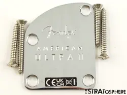 FENDER AMERICAN ULTRA II TELE NECK PLATE TELECASTER, CHROME CONTOUR SHAPED