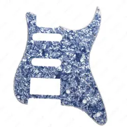 11-HOLES GUITAR PICKGUARD HSS 3 PLY SINGLE HUMBUCKER FOR FENDER SQ STRAT G/PEARL