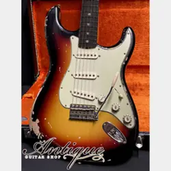 FENDER CUSTOM SHOP MICHAEL LANDAU 1968 STRATOCASTER 3TONE SUNBURST W/HARD CASE