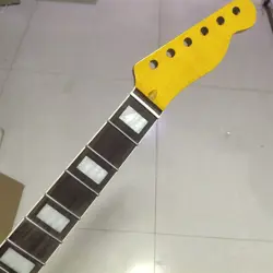 22 FRET TELE ELECTRIC GUITAR NECK PART  MAPLE FOR DIY FENDER REPLACE YELLOW
