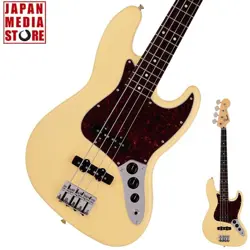 FENDER MADE IN JAPAN JUNIOR COLLECTION JAZZ BASS SATIN VINTAGE WHITE BASS GUITAR