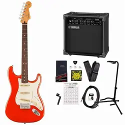 FENDER PLAYER II STRATOCASTER ROSEWOOD FINGERBOARD CORAL RED YAMAHA GA15II AMPLI