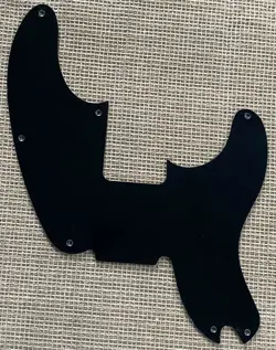 FOR FENDER TELECASTER PRECISION BASS GUITAR PICKGUARD,1 PLY BLACK