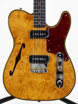 FENDER CUSTOM SHOP ARTISAN MAPLE BURL DUAL P90 TELECASTER NATURAL