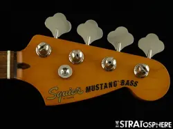 FENDER SQUIER CLASSIC VIBE 60S MUSTANG BASS NECK & TUNERS GUITAR, 9.5