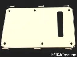 FENDER AMERICAN PERFORMER STRATOCASTER STRAT TREMOLO BACK COVER, PARCHMENT