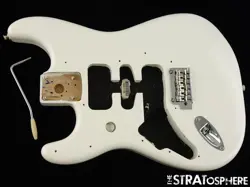LEFTY FENDER PLAYER II STRATOCASTER BODY   HARDWARE, STRAT ALDER POLAR WHITE