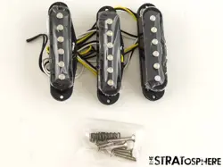 FENDER SQUIER SONIC SERIES STRAT PICKUPS PICKUP SET STRATOCASTER BLACK