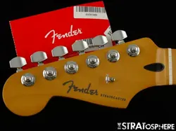 LEFTY FENDER PLAYER PLUS SERIES STRATOCASTER STRAT NECK LOCKING TUNERS MAPLE