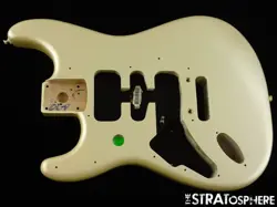 LEFTY FENDER PLAYER PLUS SERIES STRATOCASTER STRAT BODY, ALDER OLYMPIC PEARL