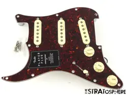 LEFTY FENDER PLAYER PLUS SERIES STRAT LOADED PICKGUARD PICKUPS STRATOCASTER TORT