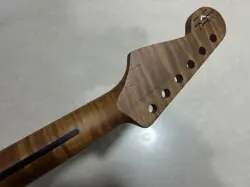 22 FRET ROASTED FLAME MAPLE ROSEWOOD GUITAR NECK FOR FENDER STRAT NECK PARTS