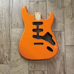 NEW STRAT BODY FOR FENDER STRAT ALDER CAPRI ORANGE STRATOCASTER GUITAR SSS GLOSS