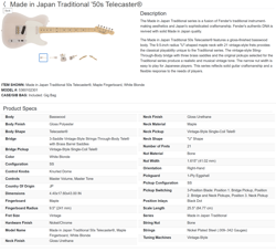 TELECASTER 2023 WHITE