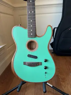 2022 FENDER ACOUSTASONIC TELECASTER SWEETWATER EXCLUSIVE - SEAFOAM GREEN