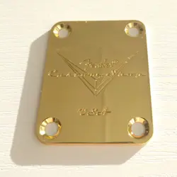 ELECTRIC GUITAR NECK PLATE BACK COVER PLATE FOR FENDER STRAT TELE GOLD