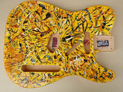 JACKSON POLLOCK MASSA GUITARS USA TELECASTER FENDER STYLE ELECTRIC BODY