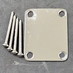 OLD FENDER CLASSIC VINTERA 50S / 60S STRAT TELE GUITAR BLANK NECK PLATE & SCREWS