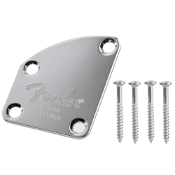 FENDER DELUXE SERIES 4 BOLT CONTOURED NECK PLATE FIT FOR STRAT DELEXE TL US IN
