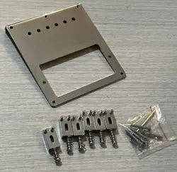 NEW TELECASTER BRIDGE - 6 SADDLE HUMBUCKER CHROME FOR FENDER GUITAR TELE