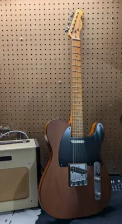 FENDER SQUIER 40TH ANNIVERSARY TELECASTER ELECTRIC VINTAGE EDITION SATIN MOCHA