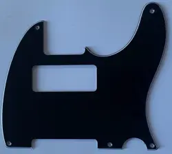 FOR FIT FENDER VINTAGE 5-HOLE  TELECASTER P90 STYLE GUITAR PICKGUARD 3 PLY BLACK