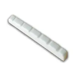 42MM FLAT BOTTOM GUITAR SLOTTED BONE NUT FOR FENDER STRAT STRATOCASTER