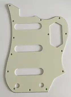 FOR 3-PLY FENDER SQUIER VINTAGE MODIFIED BASS VI GUITAR PICKGUARD,PARCHMENT