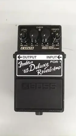 BOSS FDR-1 '65 FENDER DELUXE REVERB AMP EFFECTS PEDAL PRE-OWNED GOOD CONDITION