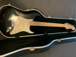 2000 FENDER AMERICAN DELUXE FAT STRATOCASTER HSS BLACK/MAPLE EXCELLENT CONDITION