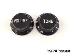FENDER SQUIER SONIC SERIES STRAT HT H GUITAR KNOBS VOLUME TONE STRATOCASTER BLK