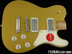 FENDER SQUIER PARANORMAL TROUBLEMAKER TELE DELUXE LOADED BODY GUITAR AZTEC GOLD