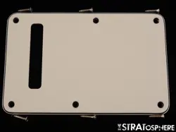 LEFTY FENDER PLAYER II STRATOCASTER STRAT TREMOLO COVER, COVER, PARCHMENT.