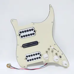 PREWIRED LOADED PICKGUARD WITH HSH COIL SPLITTING PICKUP FOR FENDER STRAT GUITAR