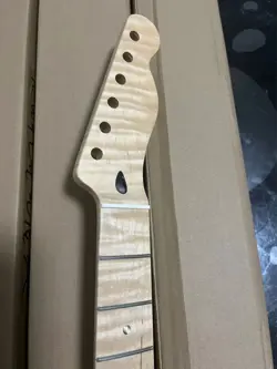 5A 22 FRET TIGER ROASTED FLAME MAPLE ELECTRIC GUITAR NECK FOR DIY FENDER TL TELE
