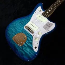FENDER ELECTRIC GUITAR 2024 COLLECTION MIJ HYBRID II JAZZMASTER QUILT AQUAMARINE