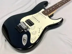FENDER MADE IN JAPAN LIMITED STRATOCASTER WITH FLOYD ROSE BLACK #GG5H1